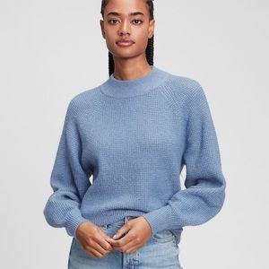 Gap Waffle-Knit Mockneck Sweater